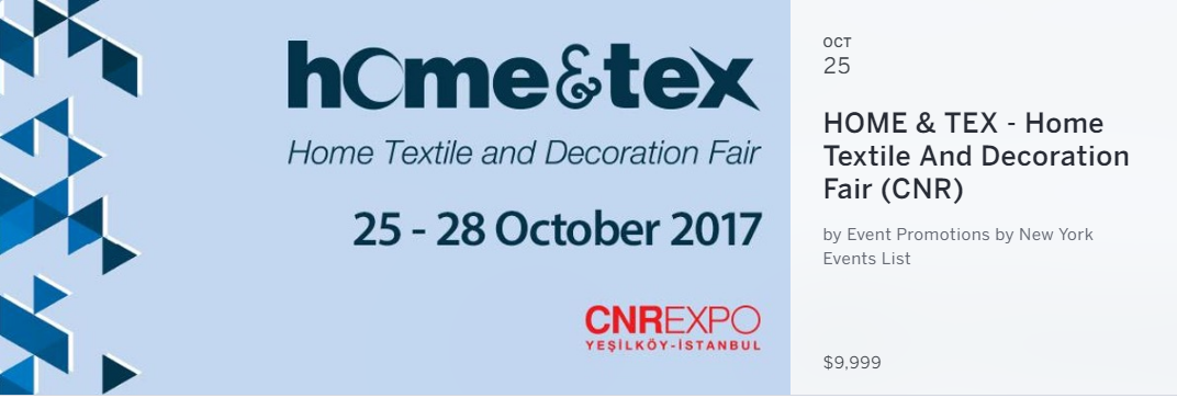 HOME&TEX is revealing the most coveted names in home fashion with a more enriched content on 25 - 28 October 2017.
After its remarkable success story of EVTEKS fair Istanbul Trade Fairs , an affiliate of CNR Holding, will be organizing the 4th edition of HOME&TEX. It reveals the most covetable names in home fashion with a more enriched content on 25 - 28 October 2017.